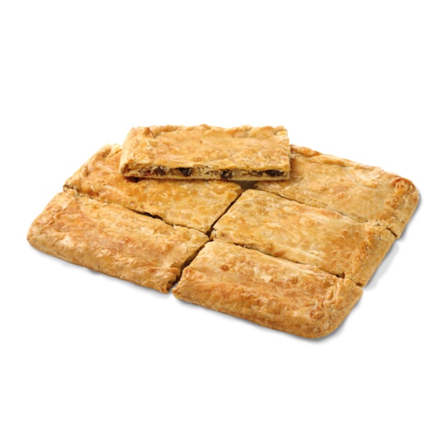 Pedaço de torta salgada de verduras